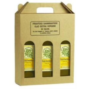 Olio Extravergine di Oliva Italiano – Confezione 3 Bottiglie Marasca 1 Litro